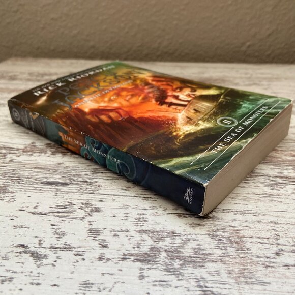 4/$20 Percy Jackson and the Olympians By Rick Riordan Book 2 The Sea of Monsters - Picture 2 of 5